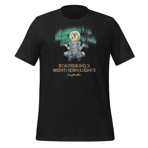 Stardawg x Northern Lights T-Shirt 100% Combed Ring-Spun Cotton Soft Lightweight Pre-Shrunk Side-Seamed Construction