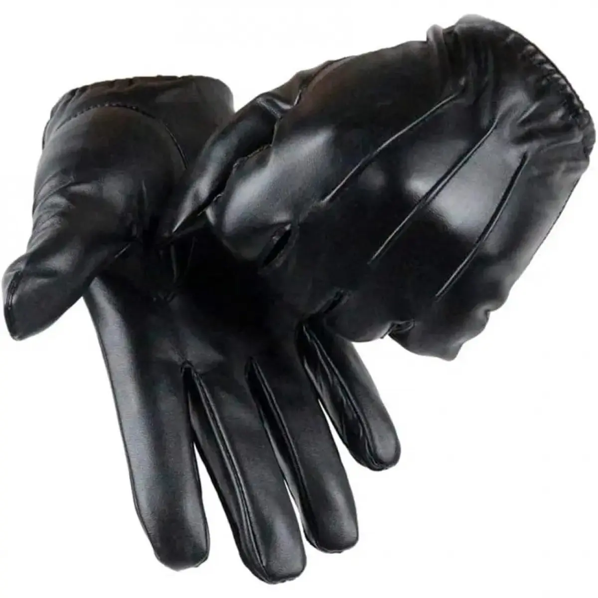Men's m-l Leather Touchscreen Gloves, Winter Warm Wrist Gloves for Driving