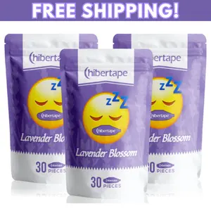 Hibertape - BUNDLE PACK Scented Mouth Tape for Sleeping and Snoring, Jawline Shaper for Men and Women, Sleep Like a King or Queen, Free Your Sleep Hostage, CPAP Friendly, Oral Healthcare, Lavender Aroma