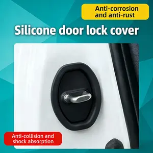 Car Door Lock Protector Cover, Shock Absorbing Buffer Pad, Silent Anti-Collision Tape, Universal Fit, Car Door Handle Protection, Car Accessories