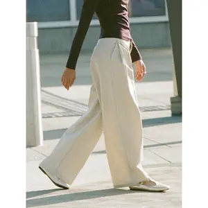 Cider Cotton-blend Mid Rise Zipper Straight Leg Trousers