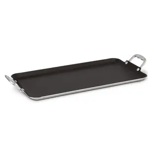 Vasconia 20" Double Burner Non-Stick Griddle, Oven Safe, Dishwasher Safe