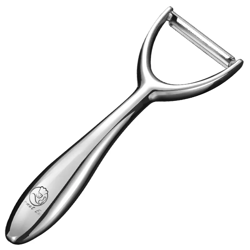 Gourmet Easy Premium Potato Peeler Stainless Steel, Vegetable Peeler, Ultra Sharp Blade, Ergonomic Non-Slip Veggie & Fruit Peelers, 5-Year Warranty