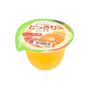 TARAMI Japanese Mixed Fruit Jelly with Real Fruit Chunks - 230g Refreshing Dessert Snack