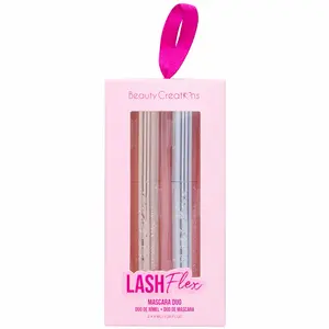 Beauty Creations Lash Flex Mascara Duo - 2-Pack for Enhanced Volume and Length - Perfect for Daily Use - 8ml Each