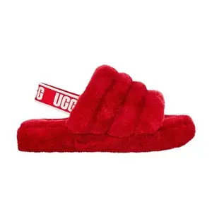 UGG Fluff Yeah Slide Kids 'Ribbon Red'