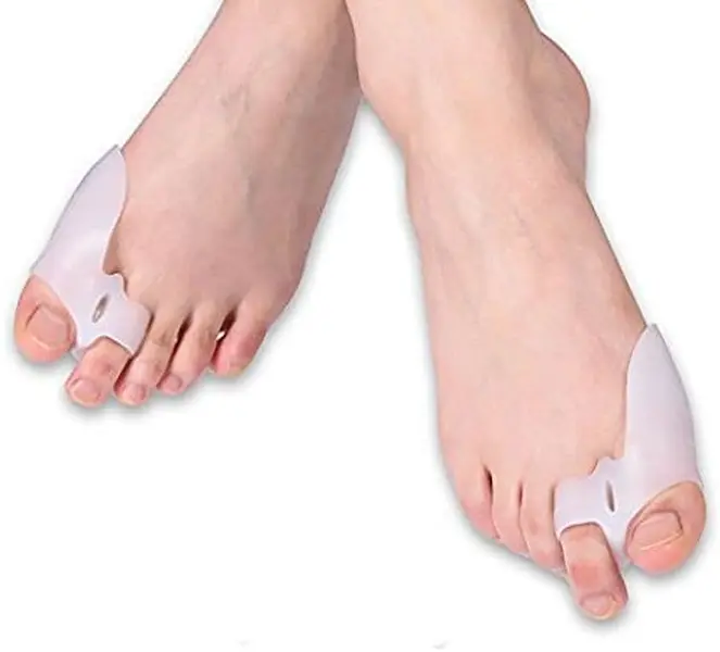1 Pair Silicone Gel Bunion Toe Corrector Orthotics Straightener Separator Pain
