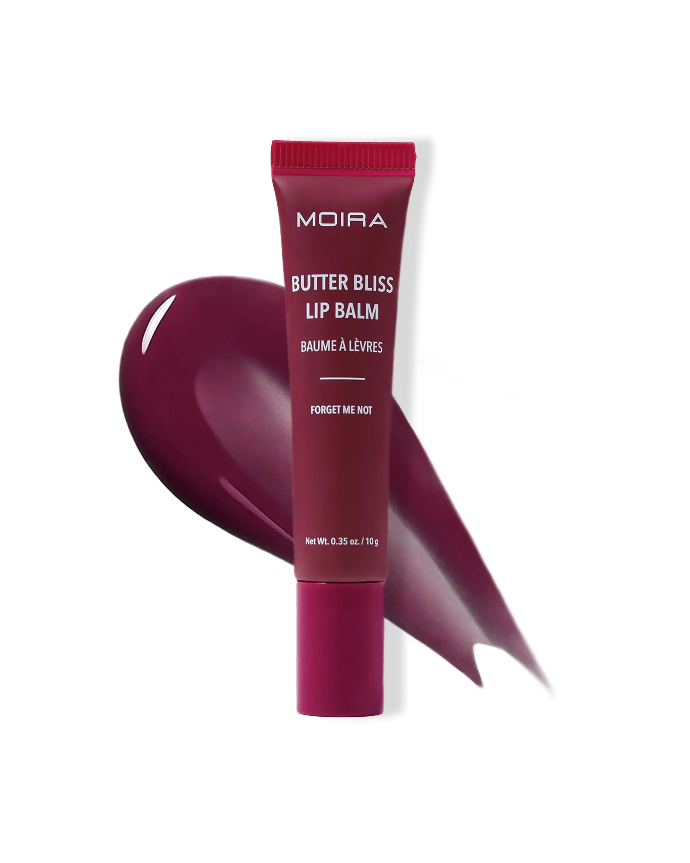 MOIRA | Butter Bliss Lip Balm (004, Forget Me Not) | Hydrating Glossy Lip Balm with Shea Butter, Jojoba & Meadowfoam Oils | Nourishing Lip Care