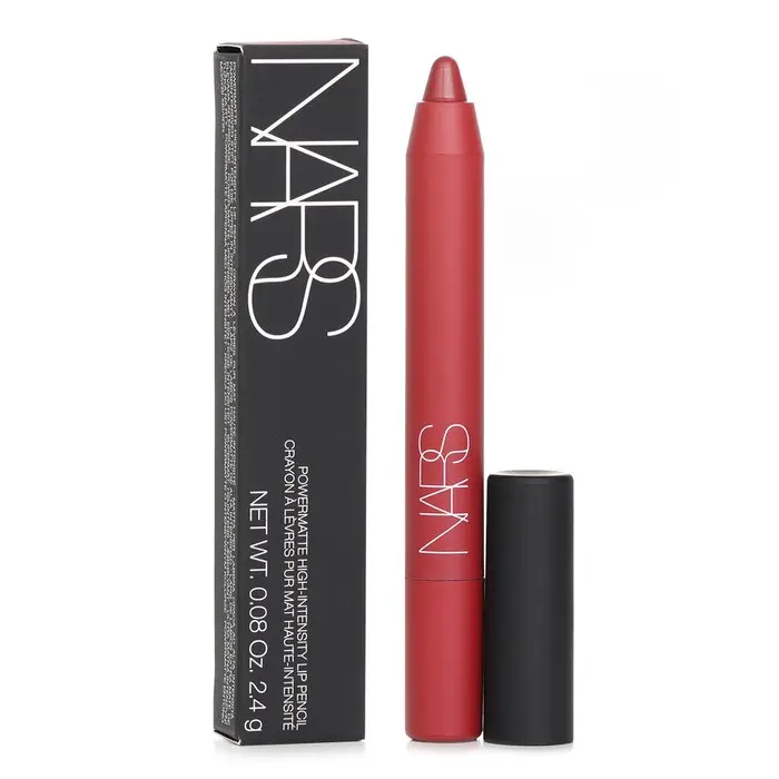 NARS Powermatte High Intensity Lip Pencil - Cosmetic Lipstick, #186 Born To Be Wild, Pigment-Rich, Lightweight Makeup