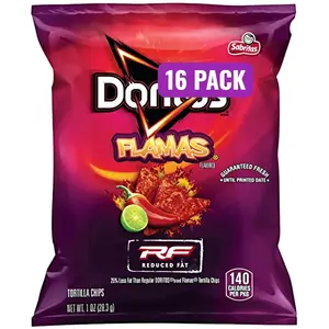 Flamas Flavored Tortilla Chips, Reduced Fat, 1 Oz Bags, Pack of 16, Bundled by Shoppyway Flamas Flavored Tortilla Chips, Reduced Fat, 1 Oz Bags, Pack of 16, Bundled by Shoppyway