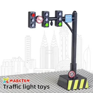Educational Traffic Light Set, Interactive Teaching Aid, Durable Design, Enhances Game Experience, Car Toy Scene