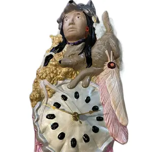 Hand  painted  Indian  clock