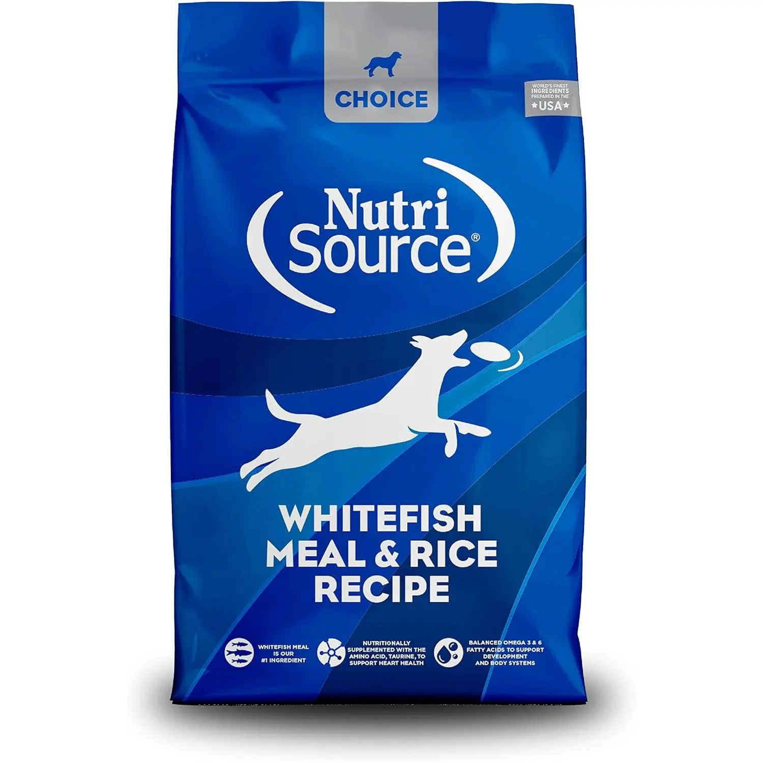 NutriSource Choice Whitefish Meal and Rice Dog Food – 5LB