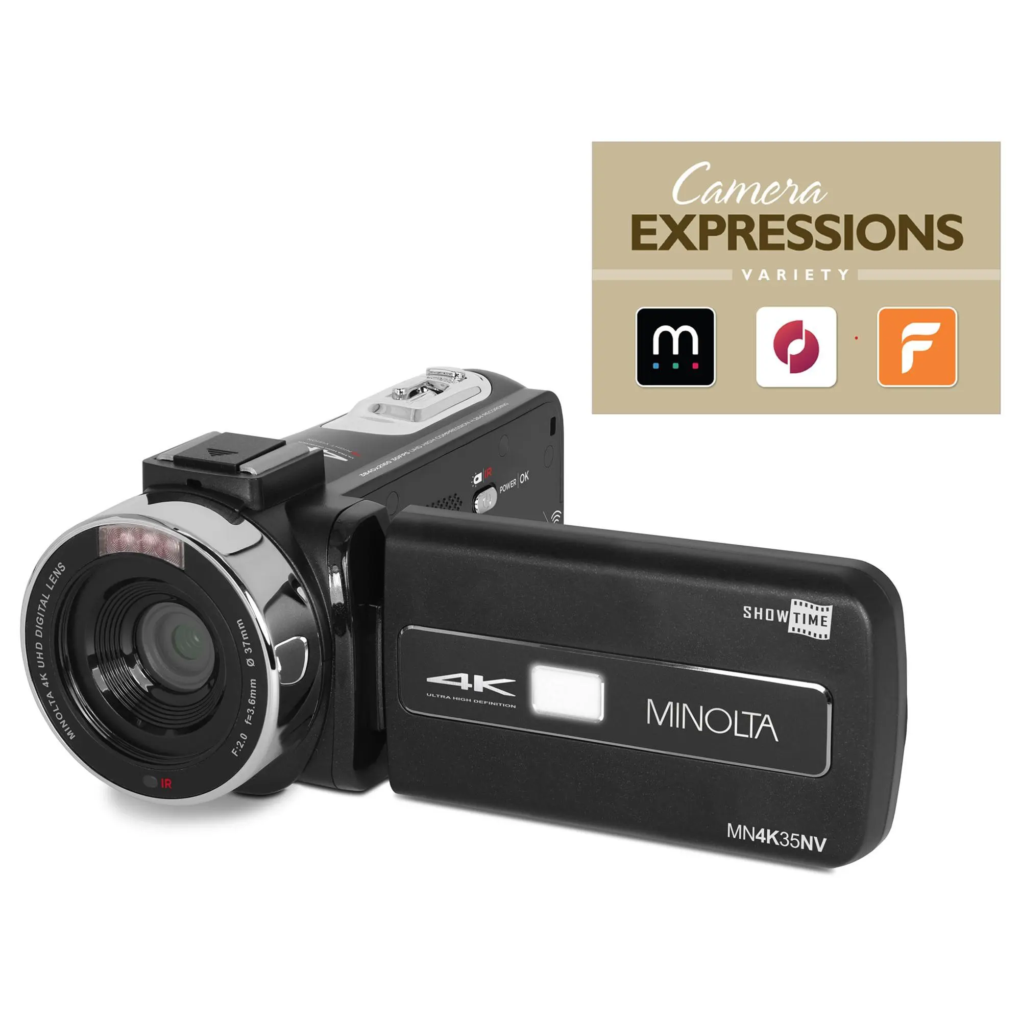 Minolta MN4K35NV 4K Ultra Camcorder w/ Accessories Minolta MN4K35NV 4K Ultra Camcorder w/ Accessories