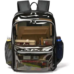 Clear Backpack,Clear Backpacks for School Heavy Duty See Through Bookbag  Backpack for Men Women