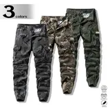 Clean Gent Men’s Summer Lightweight Camouflage Cargo Pants, Jogger Style, Durable and Breathable Cotton Fabric, Camouflage Pattern Design, Suitable for Work