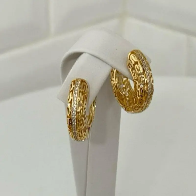 14k Gold Plated Hoop Earrings