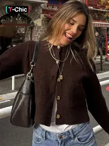Women Autumn Winter Long Sleeve Knitted Sweater Cardigan Tops Knitwear