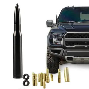 Universal Car Antenna Replacement Compatible with Ford, Dodge, Chevrolet, GMC, Jeep, Toyota Truck Replacement Antenna - Made of Rugged Billet and Aluminum, Black, Car Accessories