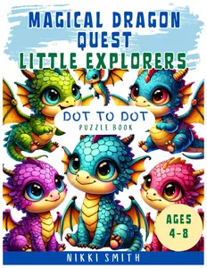 Magical Dragon Quest Little Explorers: Connect the Dots Puzzle Book Ages 4-8. Learn to Count to 50. Teaching Mindfulness through Play.