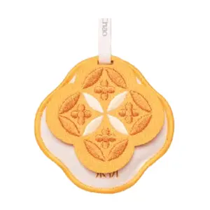 SONG CHAO Mid-Autumn Osmanthus Embroidered Scented Sachet Bag - Car Air Freshener, Wardrobe Deodorizer, Natural Herbal Aroma for Home & Car - 10g