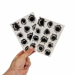 Decals by Haley pack of Bullet Hole Stickers ultra-realistic fake bullets - Safe for veicle paint - bullet hole stickers laptop car truck auto body scratch and dent cover prank funny gun shot sticker fake bullet shot stickers