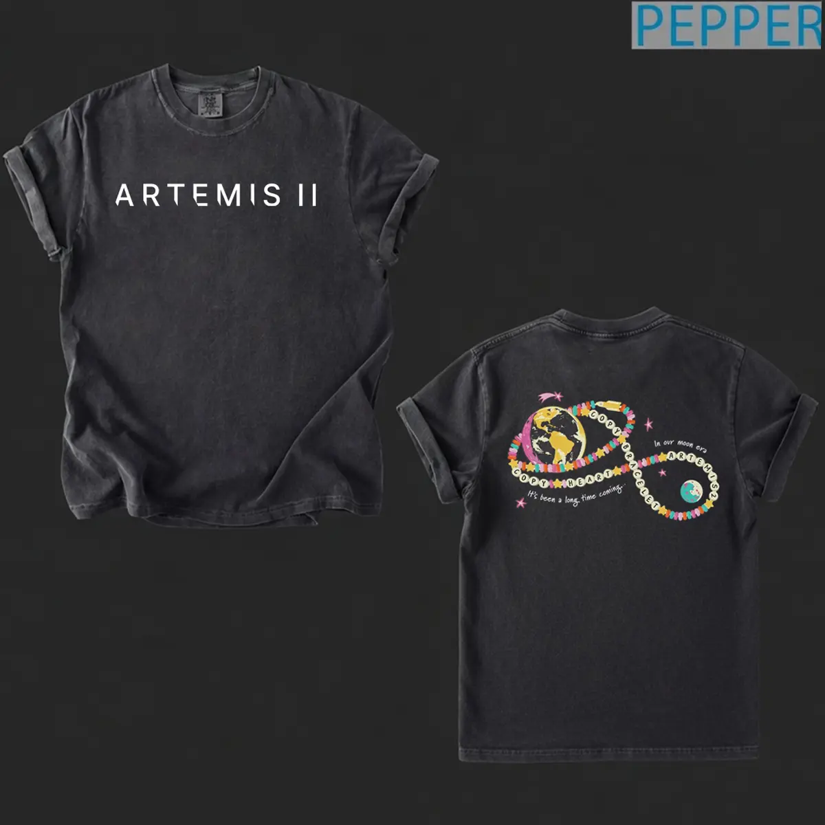 Copy Heart, Copy Bracelet, Artemis II Shirt, NASA Moon Mission Tee, Space Exploration Graphic Tshirt, Gift For Men And Women