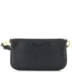 Pre-owned Louis Vuitton material Messenger Bags Multi Pochette Accessoires Monogram Empreinte Giant by Rebag