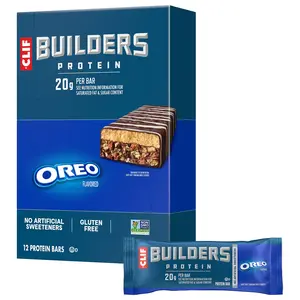 CLIF BUILDERS Protein Bars - OREO-Flavored - Gluten Free (12 Pack)