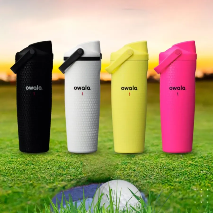 Owala - 1st Collage Stainless Steel Insulated Water Bottle Leakproof Double Wall Vacuum Tumbler Reusable Travel Cup for Office Outdoor