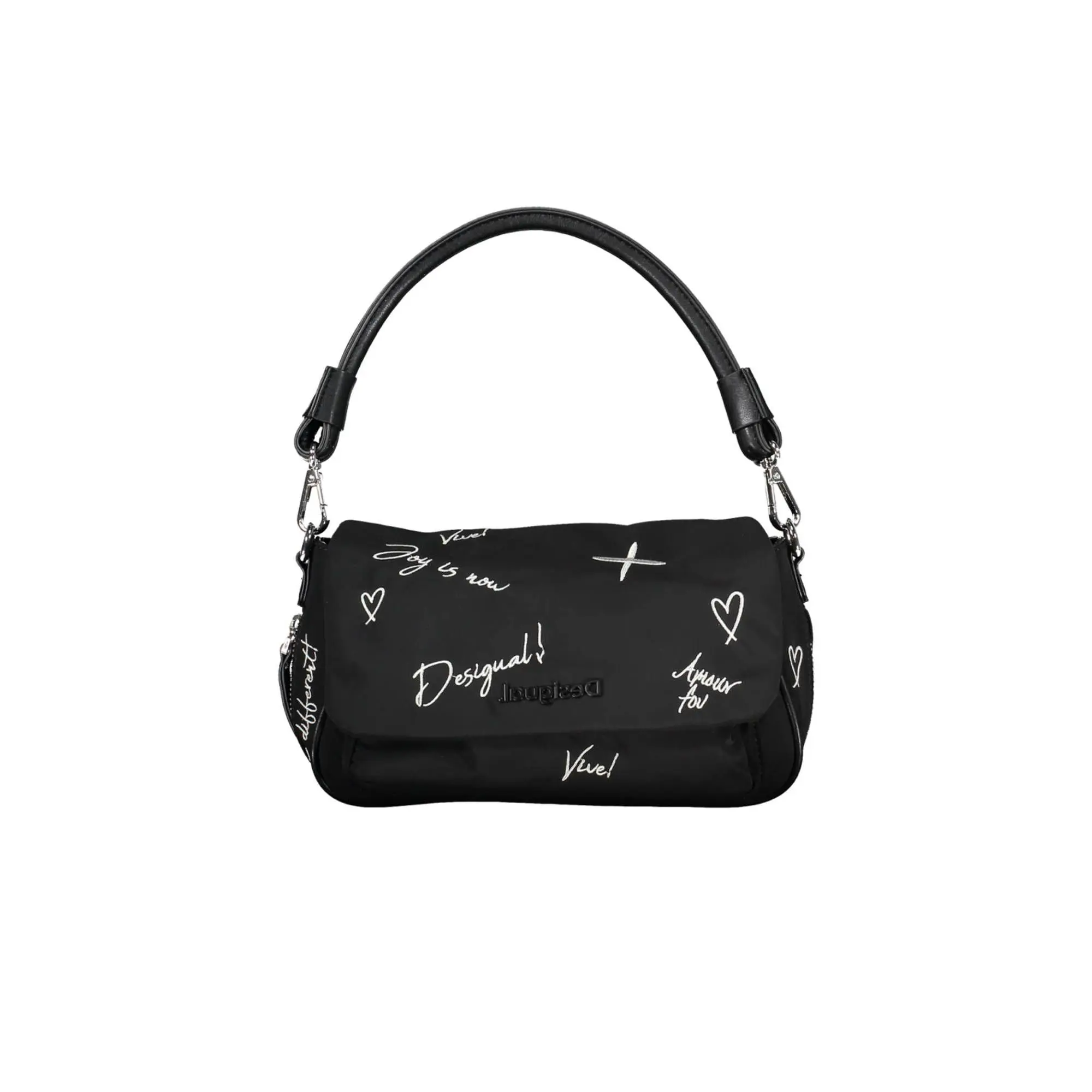 Desigual Black Polyurethane Handbag