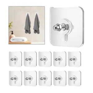 No-Punch No-Nail Stickers,HangableShelves,Mural Decorations,With Screw CapsOrganiser Stainless