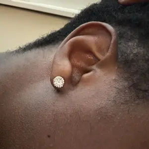 [LUMI27]【Pass Diamond Tester】D Color VVS Clarity 0.3-4 Carat 925 Sterling Silver REAL Synthetic Moissanite Stud Earrings Round Stone Stud Earrings for Men Women, Fashion Jewelry