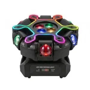 XNK 200W Moving Head DJ Light - RGBW Beam, Honeycomb Strobe, DMX512, Sound-Activated, Colorful LED Lights, LED Dimmable, RGB Multi Color Disco & Multicolor Novelty Lighting for Parties & Stages summergarden