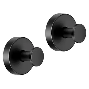 2 Packs Suction Cup Hooks Bathroom Accessories Gadgets Kitchen for Shower, Bathroom, Kitchen, Glass Door, Mirror, Tile – Loofah, Towel, Coat, Bath Robe Hook Holder for Hanging up to 15 lbs