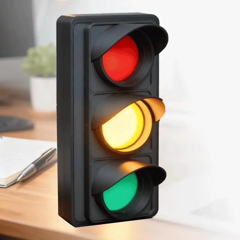 Health Social Traffic Light Indicator - Home Office Desk Lamp, Door Mood Status Sign, Busy-Free Room Signal