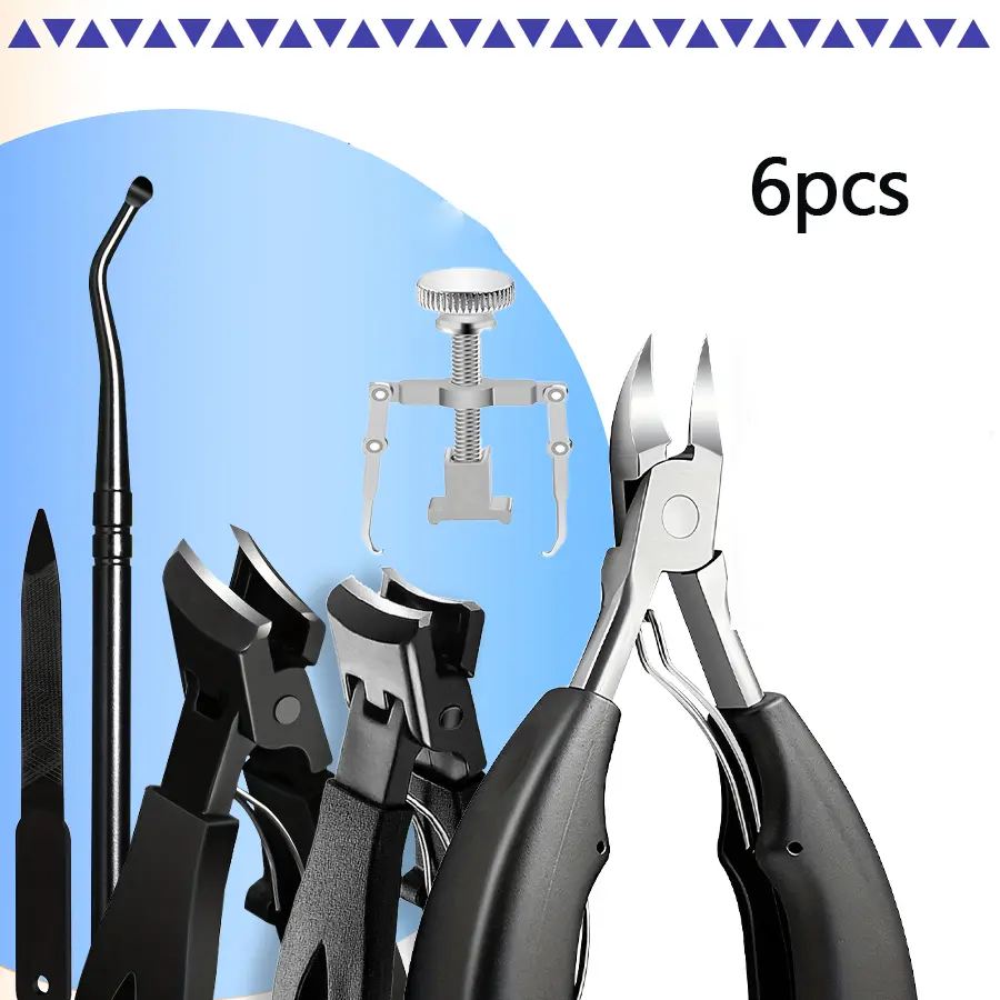 Nail Clippers Set, Heavy Duty Toenail Clippers for Thick Nails & Ingrown Toenail,  Manicure Kit, Professional Fingernail Clipper with Catcher & Nail File, Travel Pedicure Tools for Men & Women, Gifts edge heavy-duty hard senior trimming wide opening