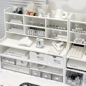 Style Desktop Organizer Multi-Layer Storage Table, Stationery Layered Rack, Student Dormitory Desk High Shelf, Work Organizer