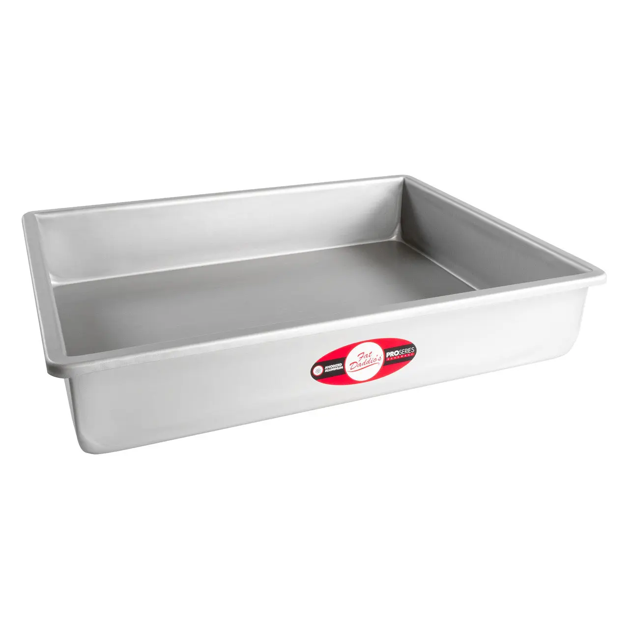 Fat Daddio's POB-12183 Anodized Aluminum Sheet Cake Pan, 12 x 18 x 3 Inch
