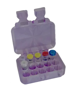 Ultimate Bebe 15 Vial Case for Peptides, GLP, HRT/TRT — Travel + Fridge Ready - Vial Caps Included!