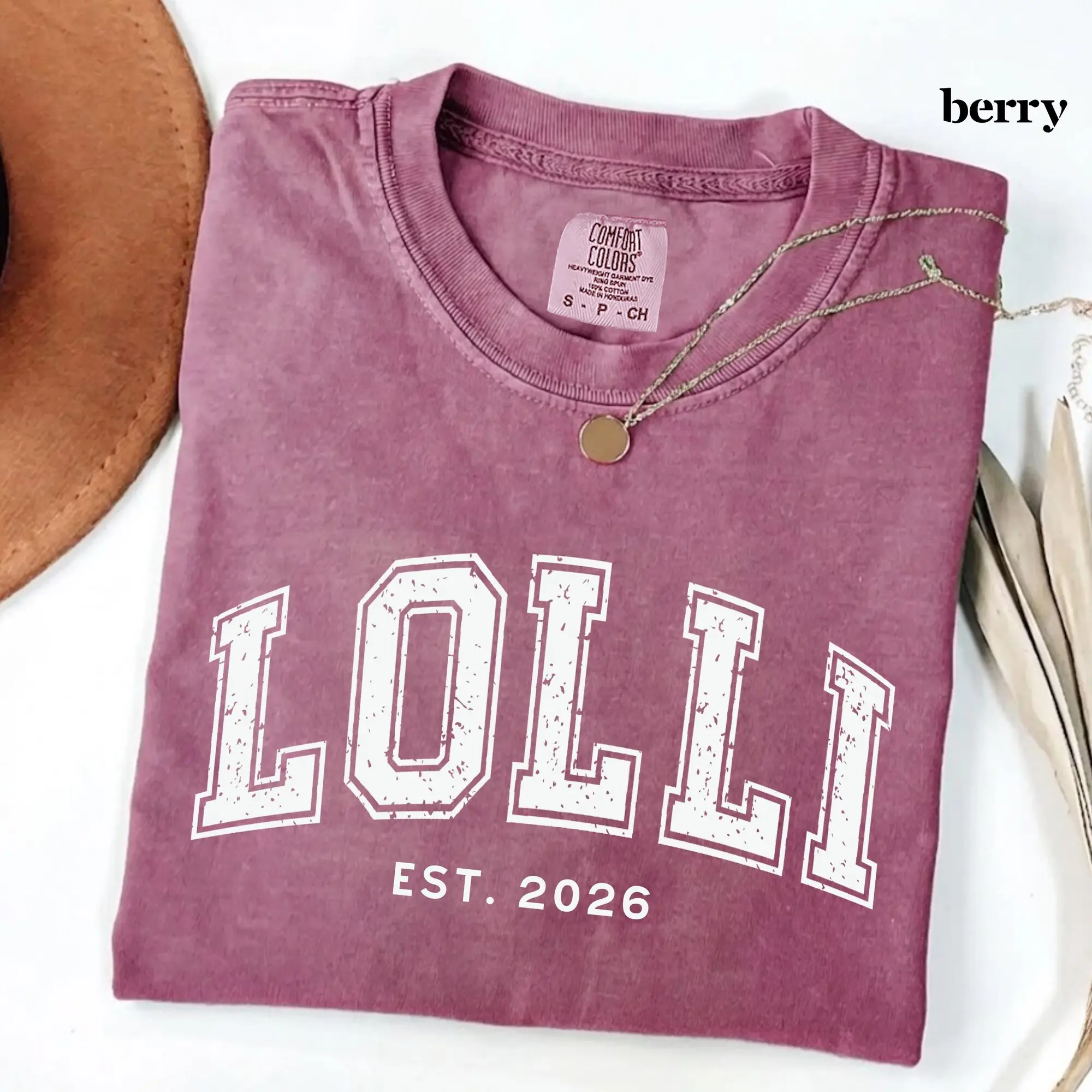 Comfort Colors Lolli Shirts, Grandma Grandpa To Be Gift, Pregnancy Announcement Shirts, Mothers Day Gift