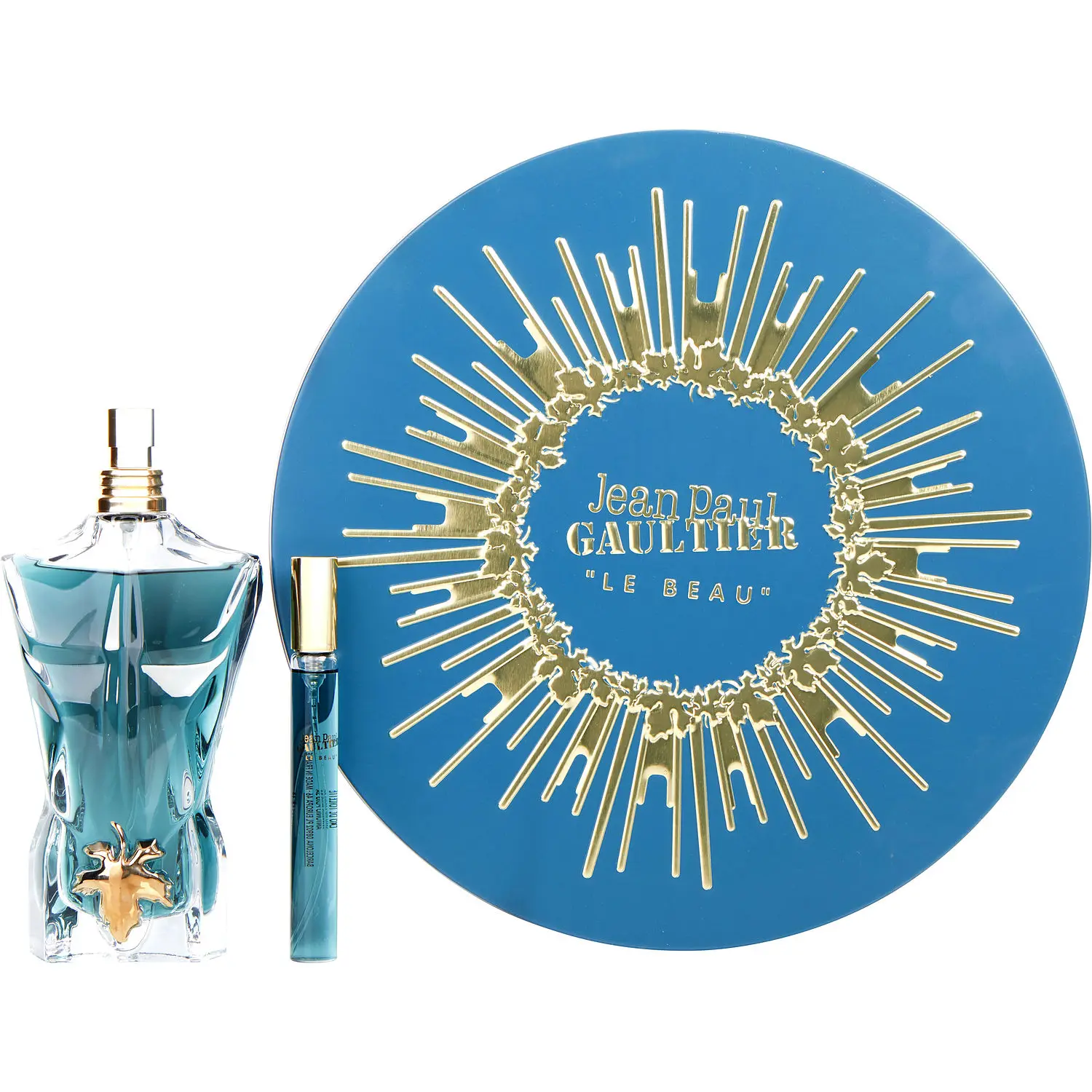 Jean Paul Gaultier Le Beau Set-Edt Spray 4.2 Oz & Edt Spray 0.34 Oz Mini For Men