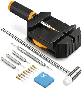 JOREST Watch Link Removal Kit, Resizing Tool for Bracelet Adjustment & Replacement, Pin Remover for Sizing Strap, Watch Adjuster, Hammer for Watch Repair, Adjust Band, with User Manual, Punches