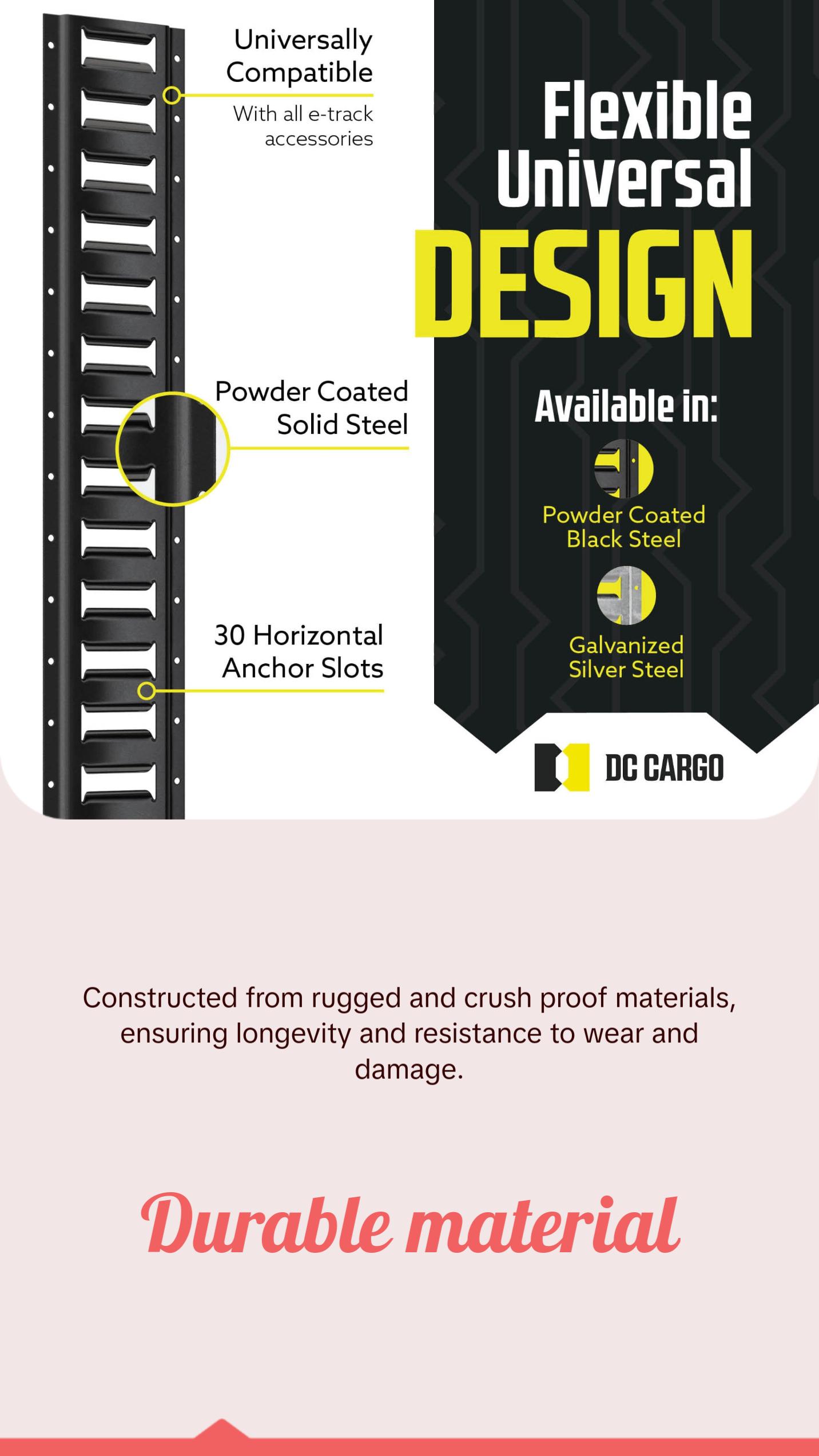 10 ft Black Powder Coated 3-pack Horizontal Rail