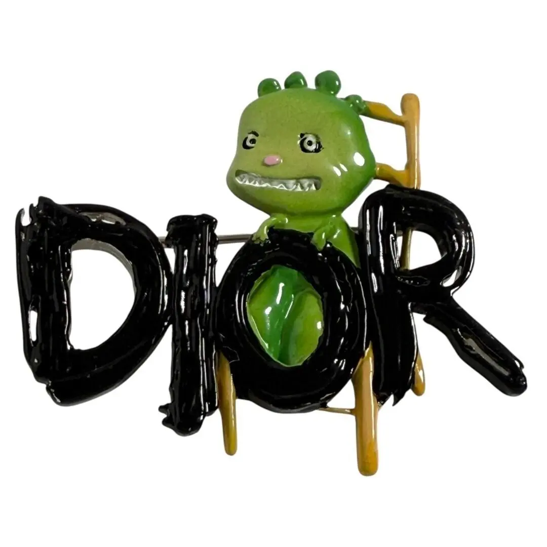 Pre-owned Dior Iron Small Leather Goods Christian Otani Workshop Tanila Brooch
