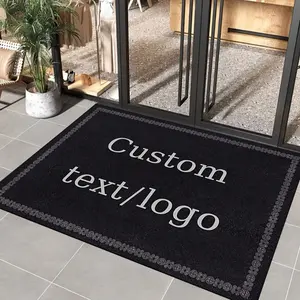 Customized Personalized Carpet & Entrance Mats | Text Logo Design for Indoor/Outdoor Use - Ideal for Hotels, Cafes, Business Areas & More