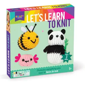 Complete Knitting Kit for Beginners, Easy Arts and Crafts for Kids Ages 5+, with Easy-to-Follow Instructions, Kids Toy Art & Craft Supplies