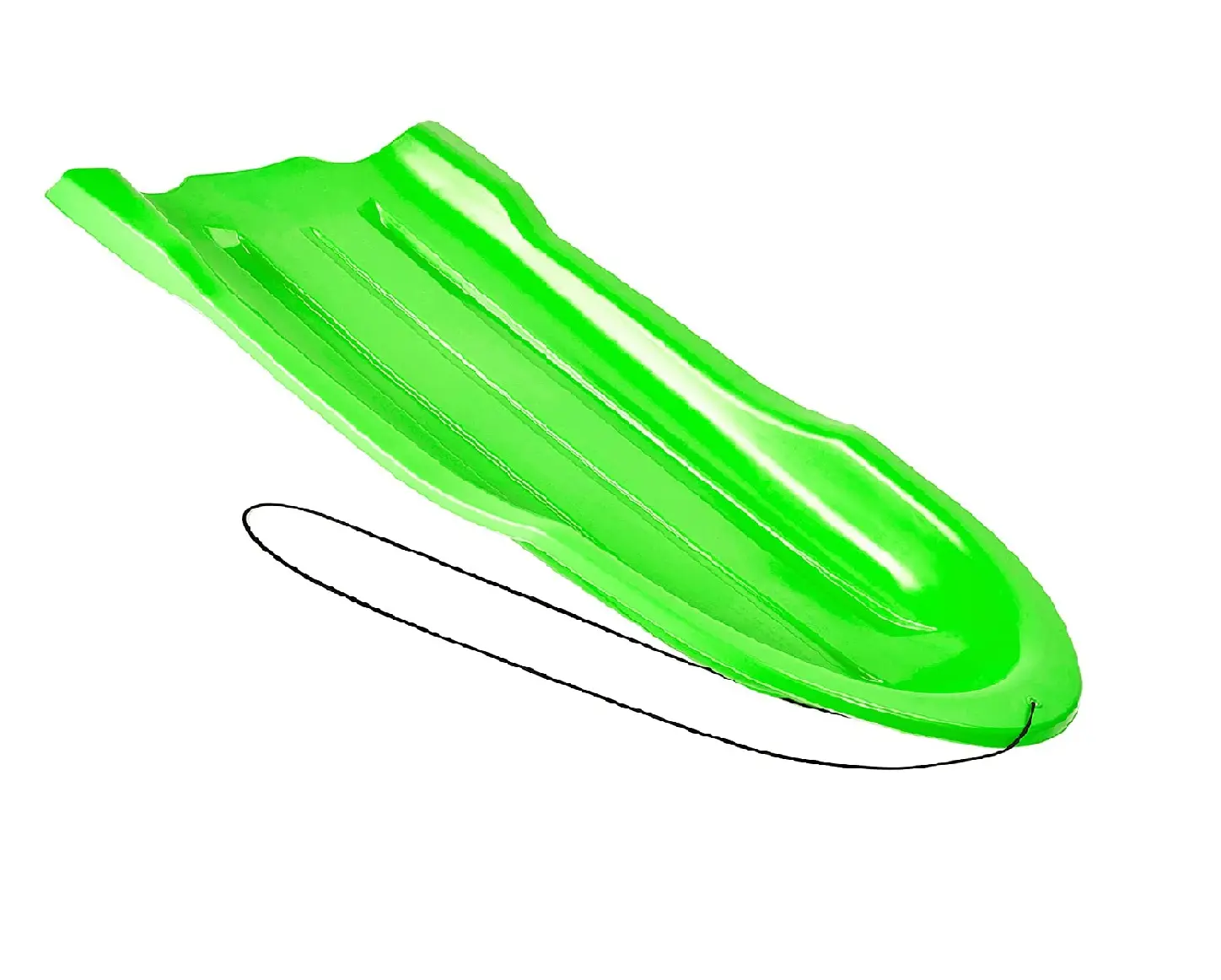 Exceptional Concepts 2 Person Snow Sled for Kids & Adults – Premium Canadian Resin Sled - Durable Plastic Toboggan Snow Sled with Pull Cord & Handles