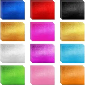 240 PCS 12 Colors Colorful Gold Leaf Foil Transfer Paper Sheets for DIY Crafts Arts Decoration Furniture Nails Paintings
