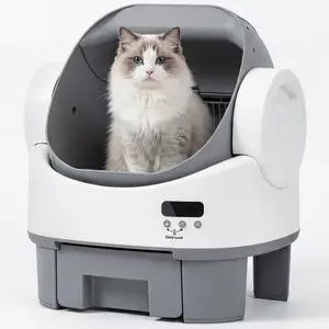 Alifuraha Smart Self-Cleaning Automatic Litter Boxes for 3.5 lbs-22 lbs Mixed Cats, Large Capacity App-Free Plug-and-Play Litterbox with 4-Layer Advanced Safety, Easy-Washable Drum, 15-Day Hands-Free Travel Convenience